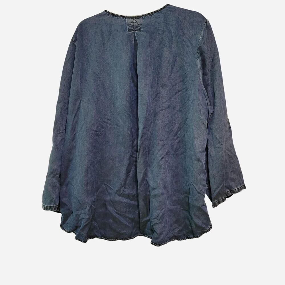 Soft Surroundings Women's 3XL 100% Tencel Blouse Tunic - Picture 4 of 6